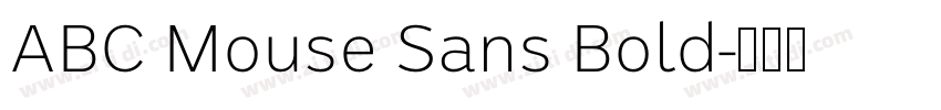 ABC Mouse Sans Bold字体转换